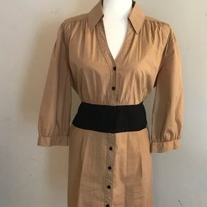 Gold pinned stripe Bisou Bisou shirt